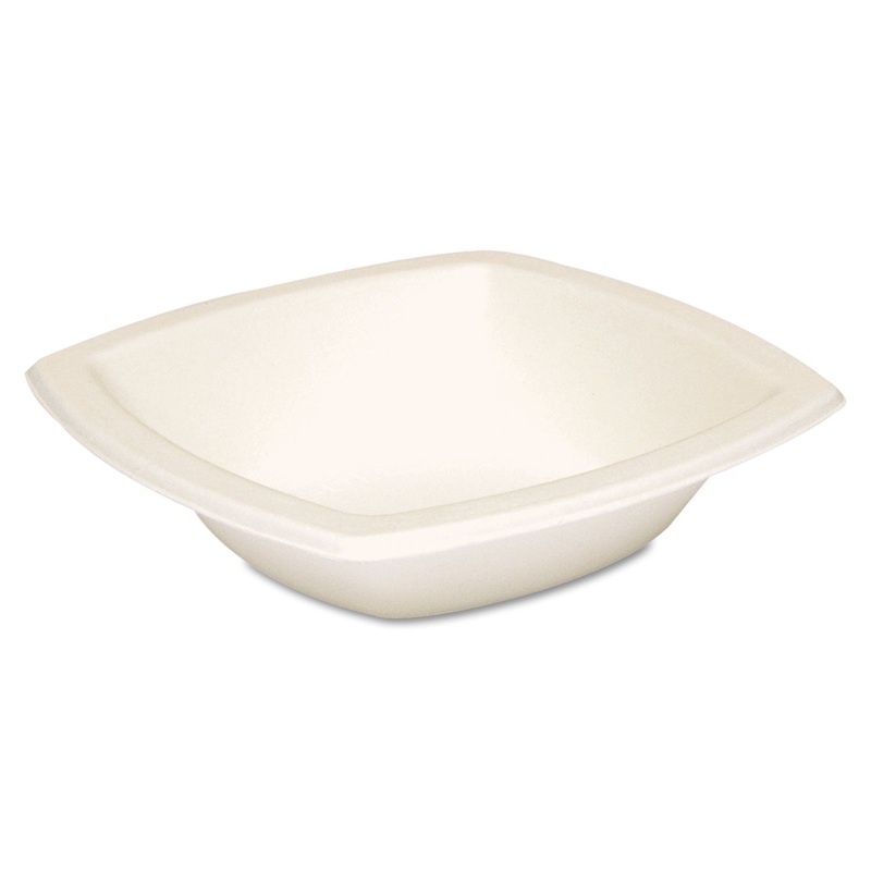 Bare Eco-Forward Sugarcane Dinnerware, 12oz Bowl, Ivory, 125/pk