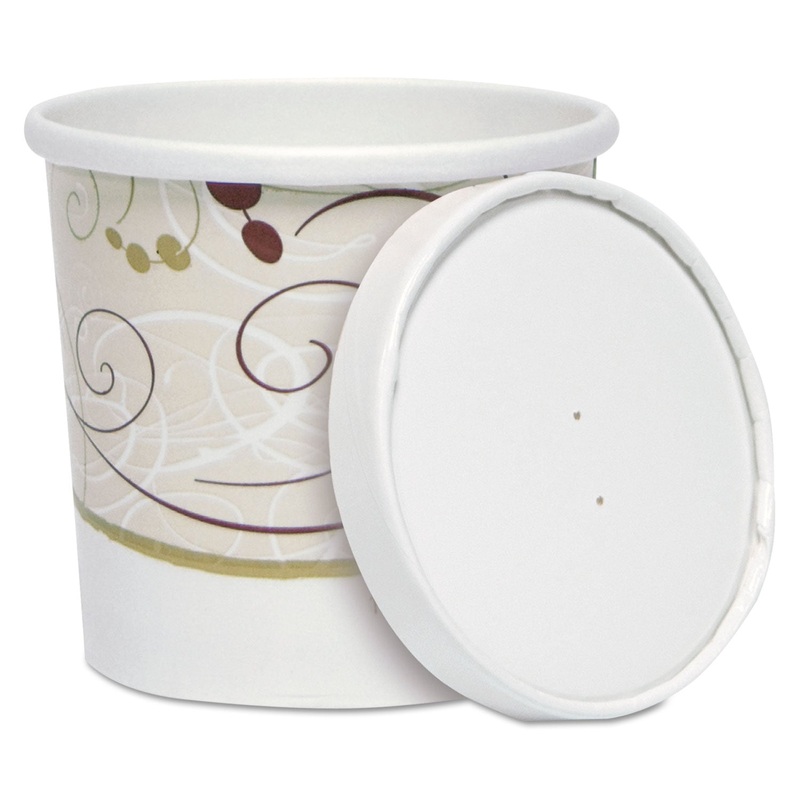 FLEXSTYLE DOUBLE POLY FOOD COMBO PACKS, PAPER, SYMPHONY DESIGN, 12OZ, 250/CTN