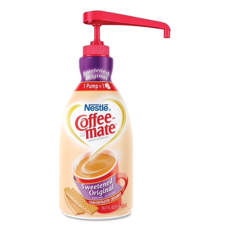 Liquid Coffee Creamer, Sweetened Original, 1500ml Pump Dispenser