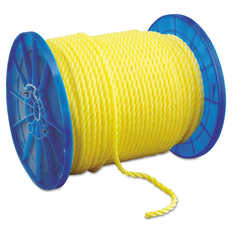 Monofilament Twisted Yellow Poly Rop, 1/2″ X 600ft