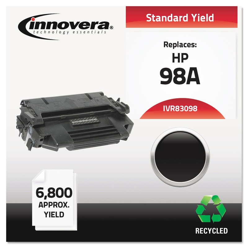 REMANUFACTURED 92298A (98A) TONER, 6800 PAGE-YIELD, BLACK
