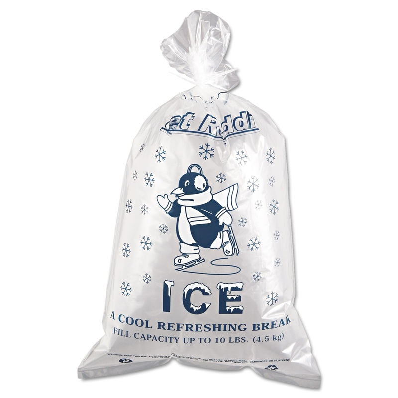 ICE BAGS, 1.5 MIL, 12″ X 21″, CLEAR, 1,000/CARTON