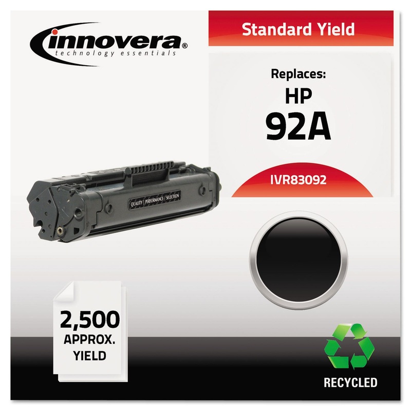 REMANUFACTURED 4092A (92A) TONER, 2500 PAGE-YIELD, BLACK