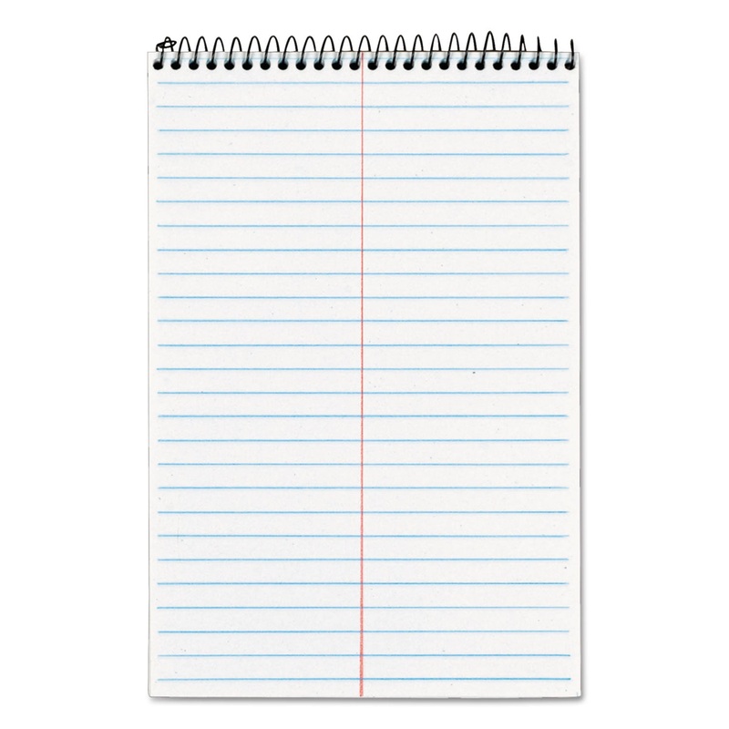 SECOND NATURE RECYCLED NOTEBOOKS, GREGG RULE, 6 X 9, WHITE, 80 SHEETS