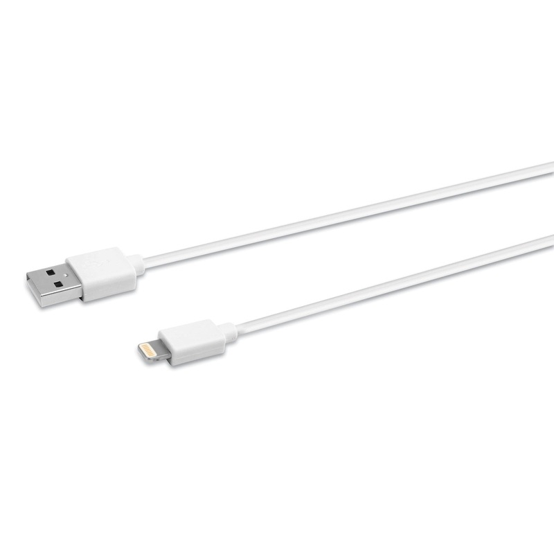 USB LIGHTNING CABLE, 3 FT, WHITE