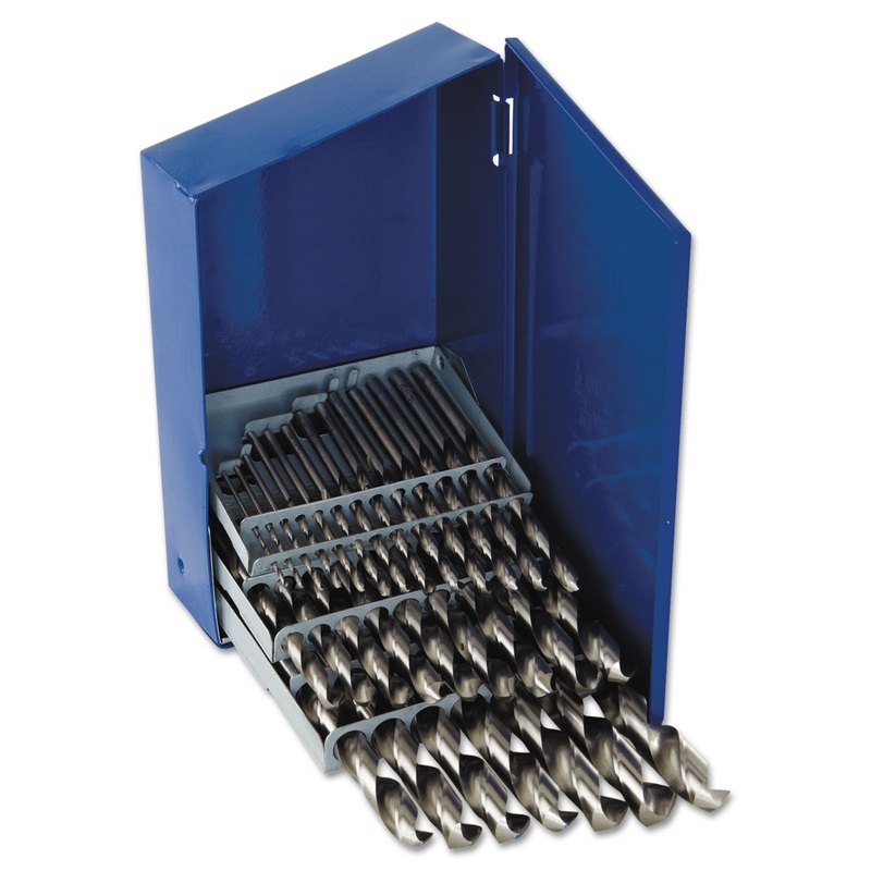 29-Piece Fractional High-Speed Steel Drill Bit Set