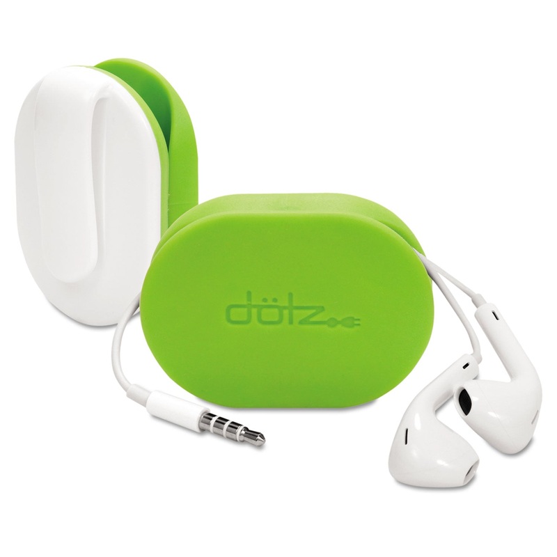 Flex Earbud Wrap W/belt Clip, Lime Green
