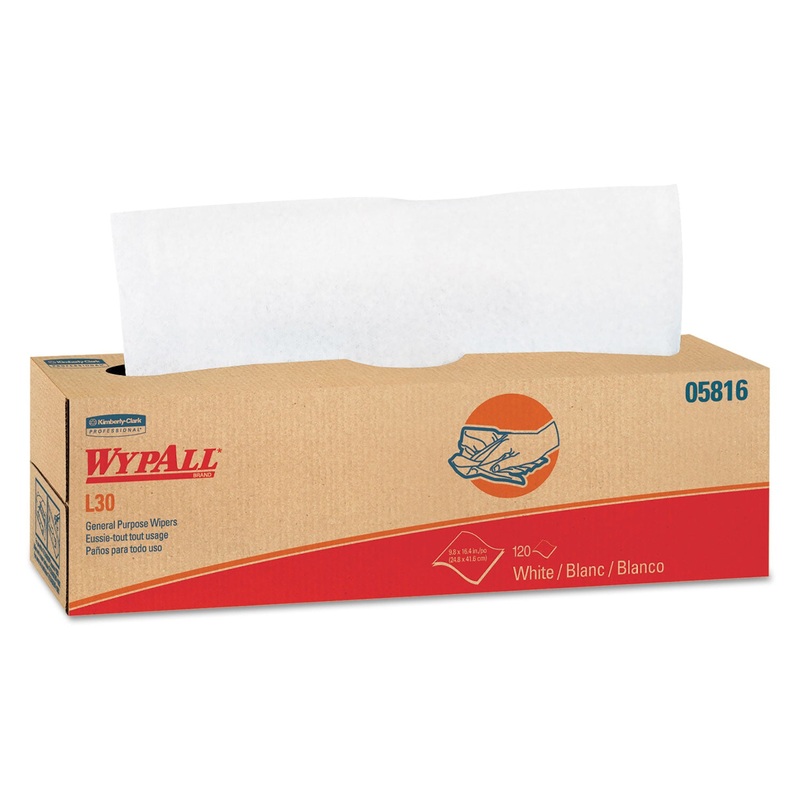 L30 Towels, Pop-Up Box, 9 4/5 X 16 2/5, 120/box, 6 Boxes/carton
