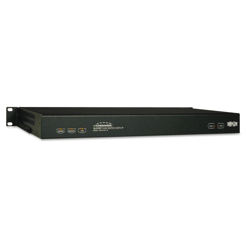 NETCOMMANDER CAT5 KVM SWITCH WITH IP REMOTE ACCESS, 16 PORTS, TAA COMPLIANT