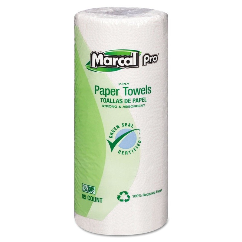 Perforated Kitchen Towels, White, 2-Ply, 9″x11″, 85 Sheets/roll, 30 Rolls/carton