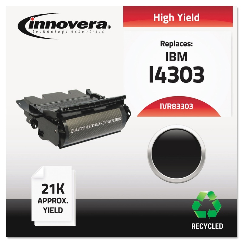REMANUFACTURED 75P4303 (1332) HIGH-YIELD TONER, 21000 PAGE-YIELD, BLACK