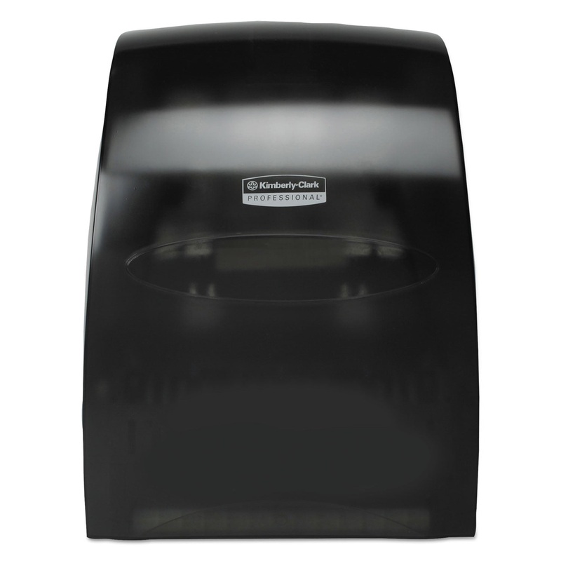 Sanitouch Hard Roll Towel Dispenser, 12 63/100w X 10 1/5d X 16 13/100h, Smoke