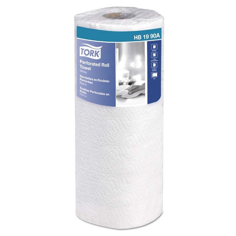 UNIVERSAL PERFORATED TOWEL ROLL, 2-PLY, 11 X 9, WHITE, 84/ROLL, 30ROLLS/CARTON