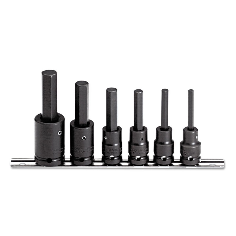 6-Piece Torqueplus Metric Hex Bit Impact Socket Set, 1/2″ Drive