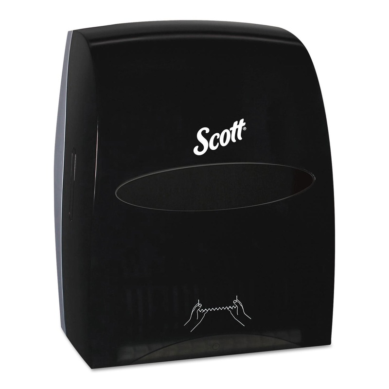 ESSENTIAL MANUAL HARD ROLL TOWEL DISPENSER, 13.06 X 11 X 16.94, BLACK