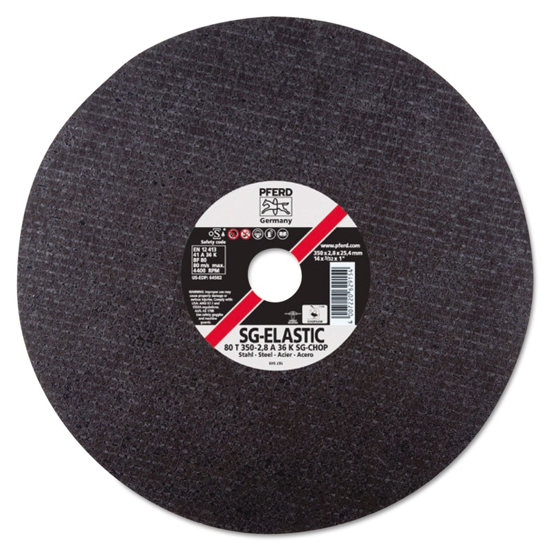Fd 64502 Type 1 General Purpose A-Sg Chop Saw Cut-Off Wheel, 14 X 3/32 X 1