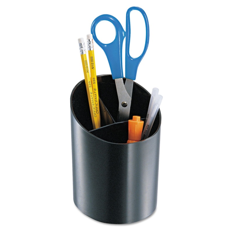 Recycled Big Pencil Cup, 4 1/4 X 4 1/2 X 5 3/4, Black