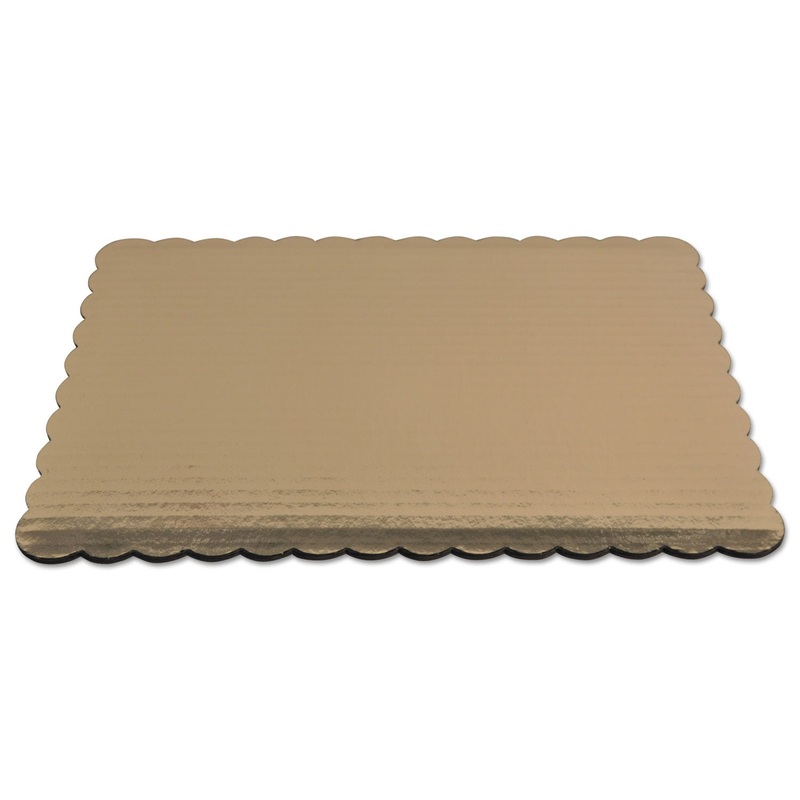 Cake Pad, Gold, 14 X 10, Mylar, 100/carton