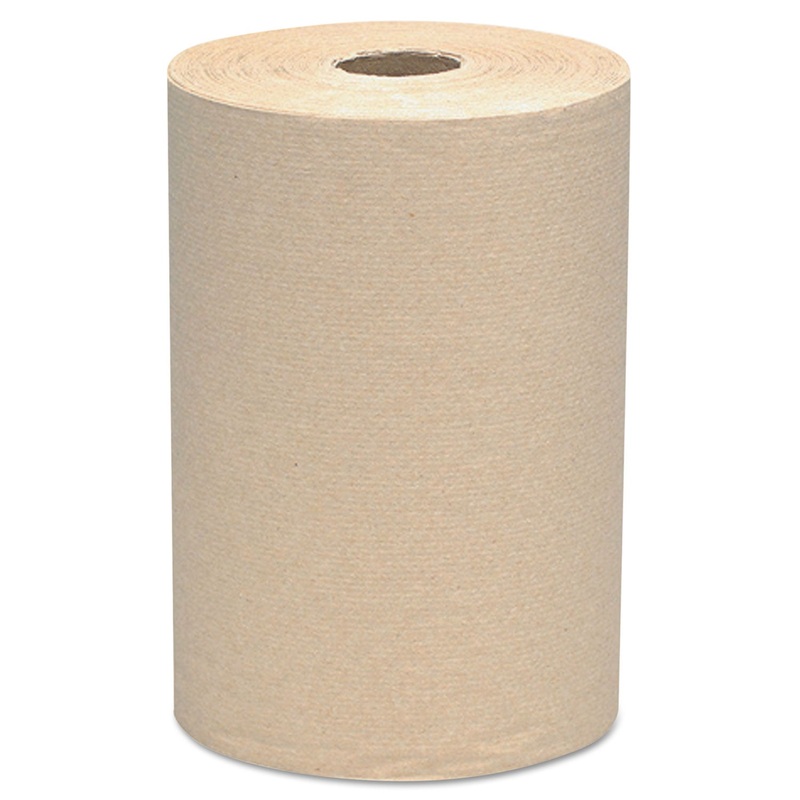 ESSENTIAL HARD ROLL TOWEL, 2″ CORE, 8 X 800 FT, BROWN
