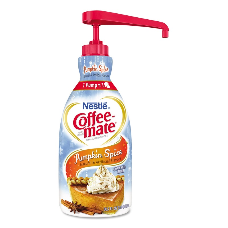 Liquid Creamer Pump Bottle, Pumpkin Spice, 1.5l Pump Bottle