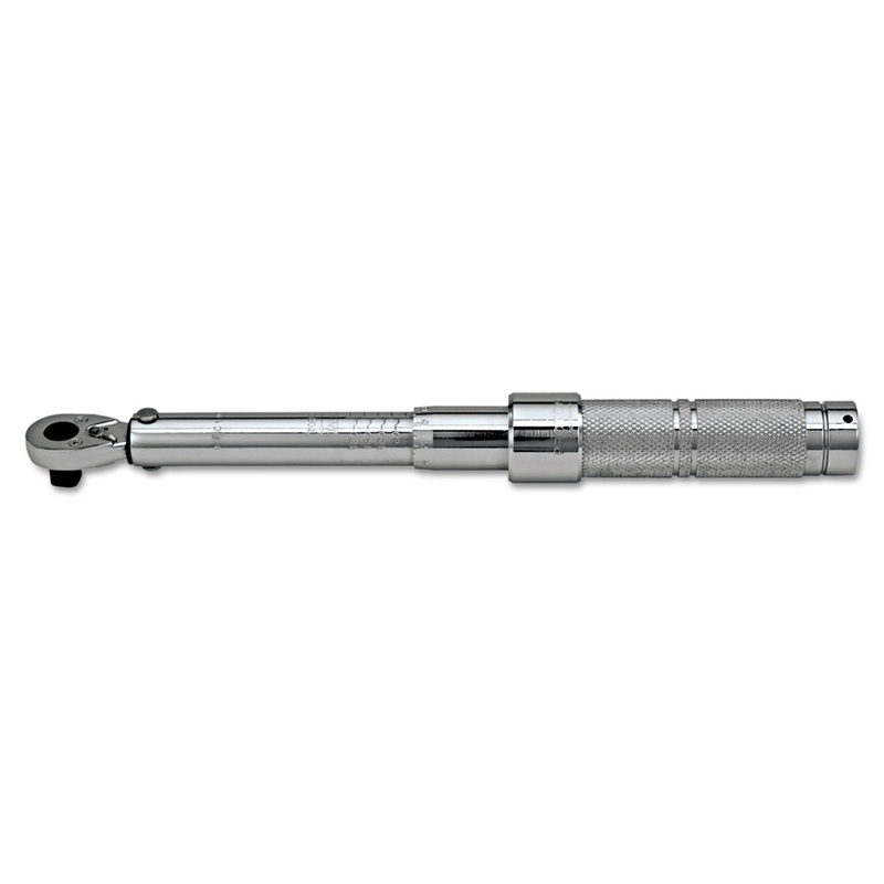 Micrometer Torque Wrench, 27 1/8″ Long, 1/2″ Drive, 50 250 Ft/lb Torque, Chrome