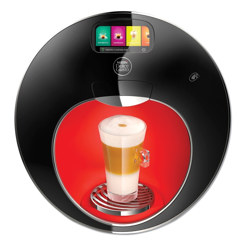 MAJESTO AUTOMATIC COFFEE MACHINE, BLACK/RED