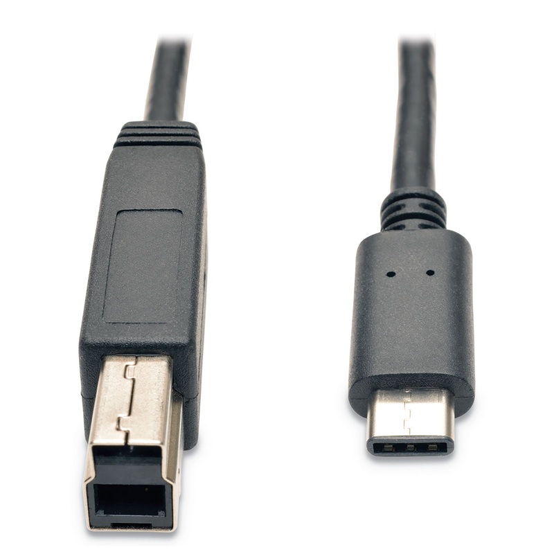 USB 3.1 GEN 1 (5 GBPS) CABLE, USB TYPE-C (USB-C) TO USB 3.0 TYPE-B (M/M), 3 FT.