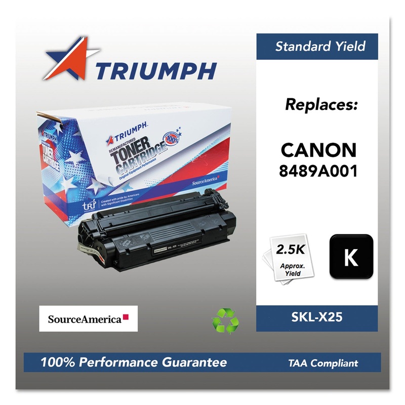 751000NSH1082 REMANUFACTURED 8489A001AA (X25) TONER, 2500 PAGE-YIELD, BLACK