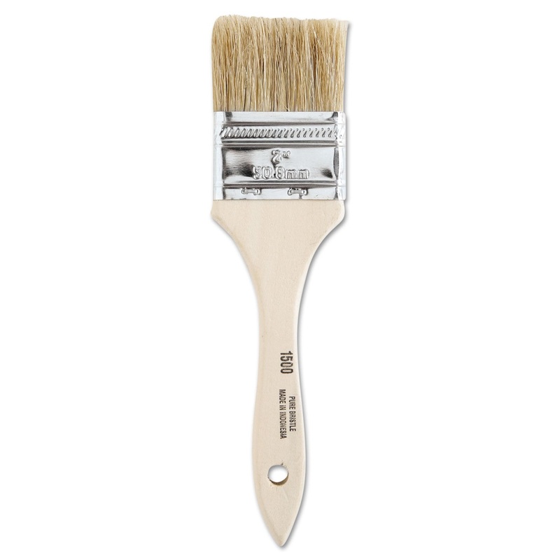 Chinese Bristle-Chip Brush, 2″, White
