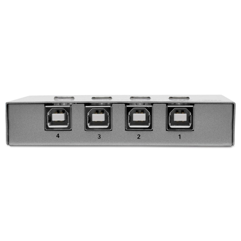 USB 2.0 PRINTER/PERIPHERAL SHARING SWITCH, 4 PORTS