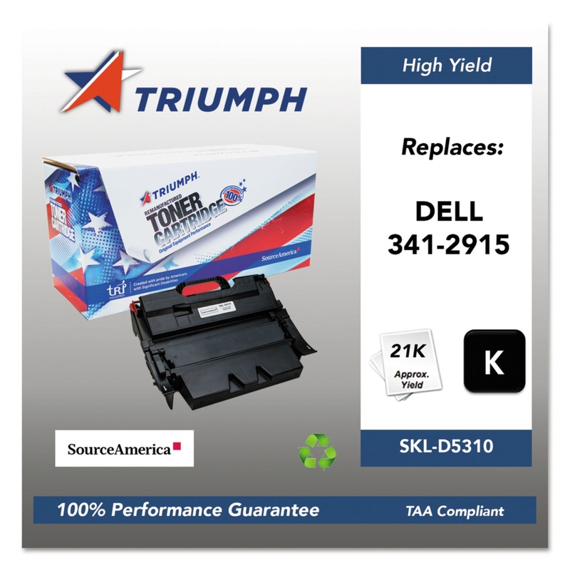 751000NSH0352 REMANUFACTURED 341-2915 HIGH-YIELD TONER, 20000 PAGE-YIELD, BLACK