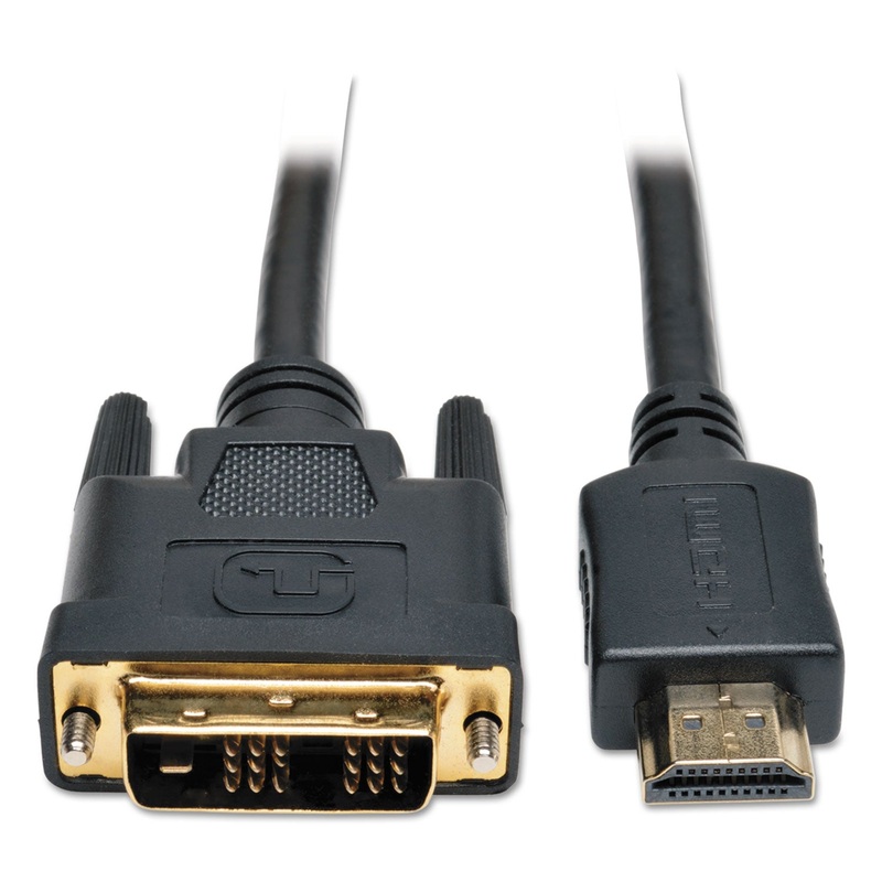 HDMI TO DVI-D CABLE, DIGITAL MONITOR ADAPTER CABLE (M/M), 1080P, 10 FT., BLACK