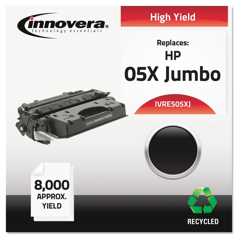 REMANUFACTURED CE505X(J) (05XJ) EXTRA HIGH-YIELD TONER, 8000 PAGE-YIELD, BLACK