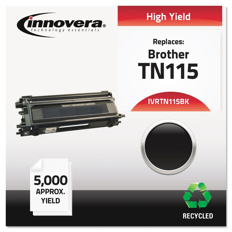 REMANUFACTURED TN115BK HIGH-YIELD TONER, 5000 PAGE-YIELD, BLACK