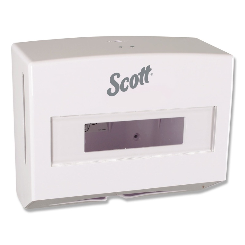 SCOTTFOLD FOLDED TOWEL DISPENSER, 10 3/4W X 4 3/4D X 9H, WHITE