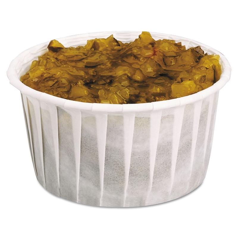 Treated Souffle Paper Portion Cup, 5 1/2 Oz., White, 250/bag, 20 Bags/carton