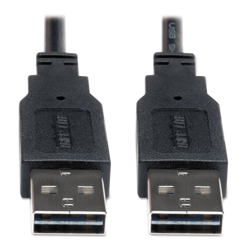 UNIVERSAL REVERSIBLE USB 2.0 CABLE, REVERSIBLE A TO REVERSIBLE A (M/M), 6 FT.