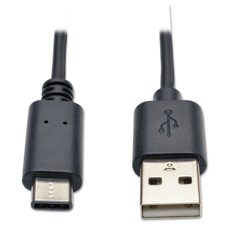 USB 2.0 CABLE, USB TYPE-A TO USB TYPE-C (USB-C) (M/M), 6 FT.