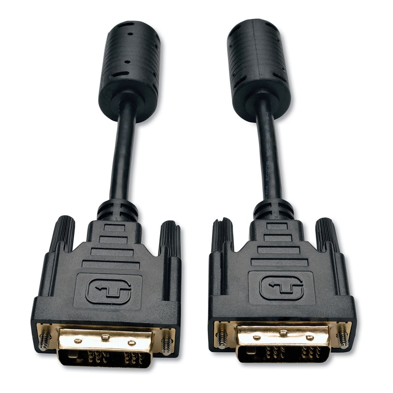 DVI SINGLE LINK CABLE, DIGITAL TMDS MONITOR CABLE, DVI-D (M/M), 6 FT., BLACK
