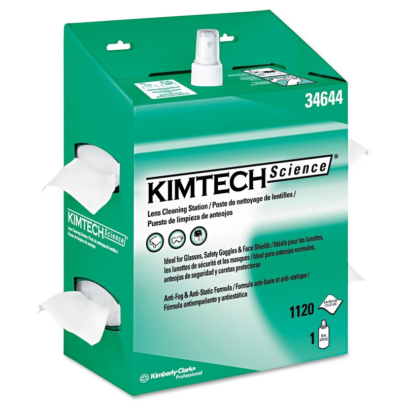 Kimwipes Lens Cleaning, 16oz Spray, 4 2/5 X 8 1/2, 1120 Wipes/box, 4/carton