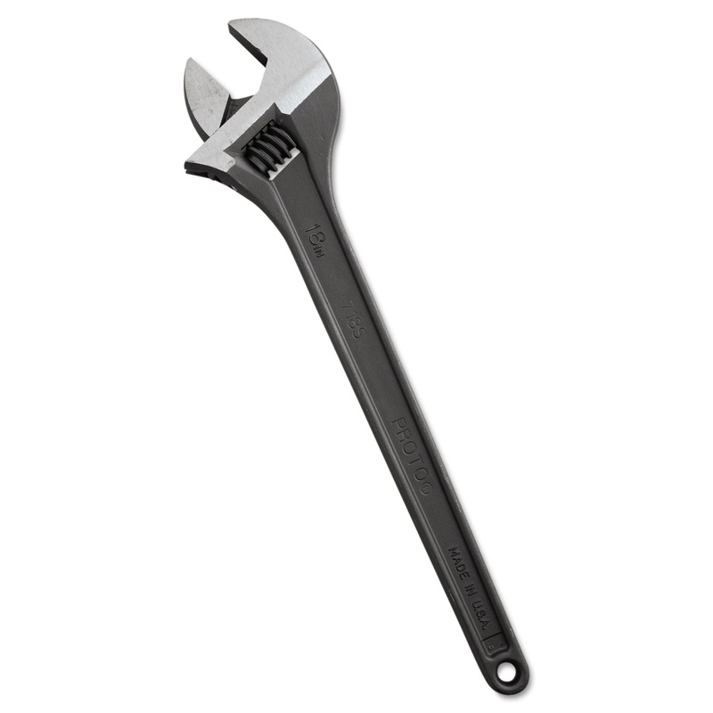 Proto Protoblack Adjustable Wrench, 18″ Long, 2 1/16″ Opening