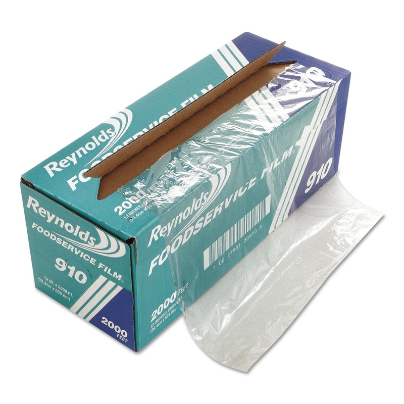 PVC FILM ROLL WITH CUTTER BOX, 12″ X 2000 FT, CLEAR