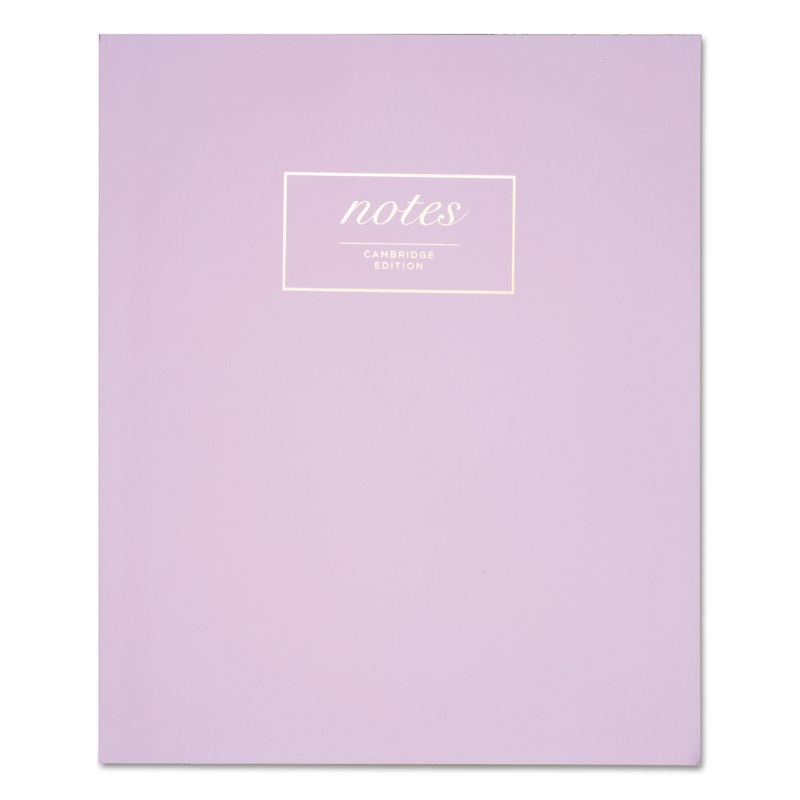 WORKSTYLE NOTEBOOK, 1 SUBJECT, WIDE/LEGAL RULE, LAVENDER COVER, 11 X 9, 80 SHEETS