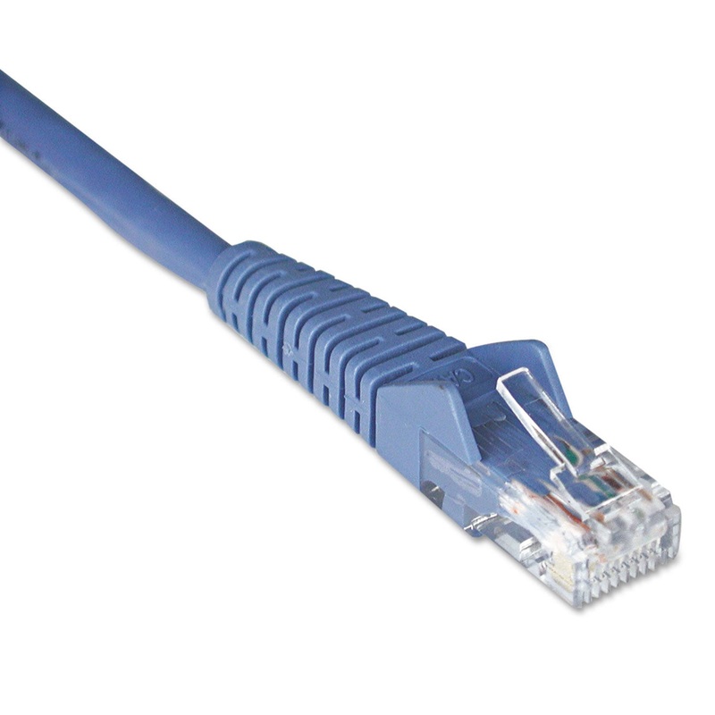 CAT6 GIGABIT SNAGLESS MOLDED PATCH CABLE, RJ45 (M/M), 7 FT., BLUE