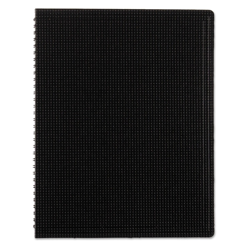 DURAFLEX POLY NOTEBOOK, 1 SUBJECT, MEDIUM/COLLEGE RULE, BLACK COVER, 11 X 8.5, 80 SHEETS