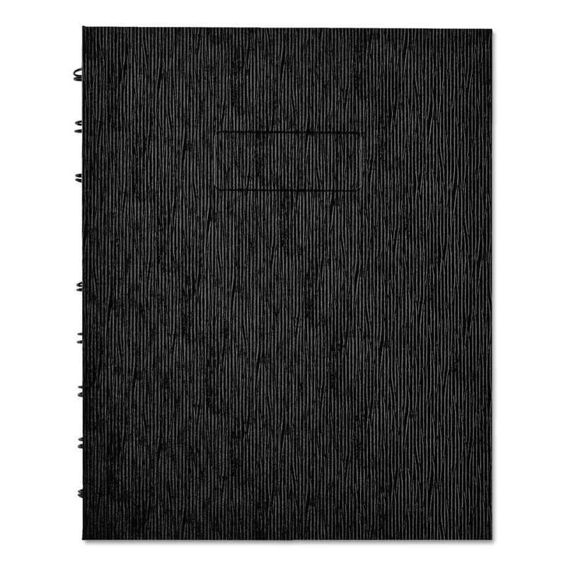 ECOLOGIX NOTEPRO NOTEBOOK, MEDIUM/COLLEGE RULE, BLACK COVER, 9.25 X 7.25, 75 SHEETS