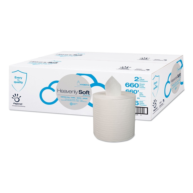 HEAVENLY SOFT PAPER TOWEL, 7.6″ X 12″, WHITE, 6/CARTON