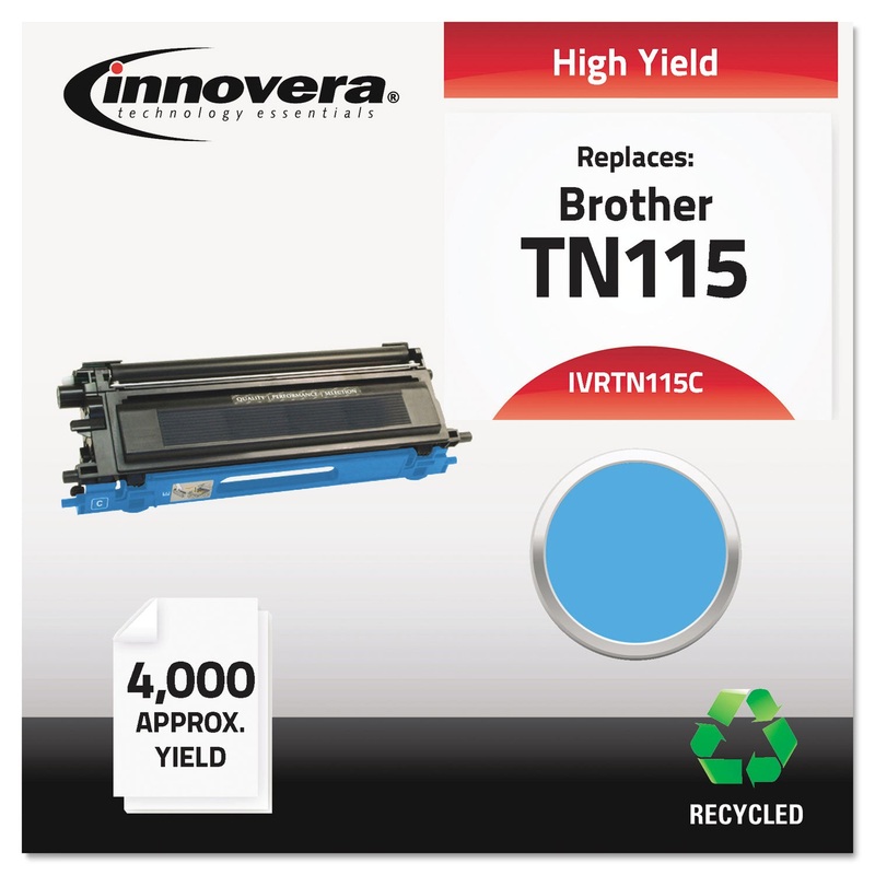 REMANUFACTURED TN115C HIGH-YIELD TONER, 4000 PAGE-YIELD, CYAN