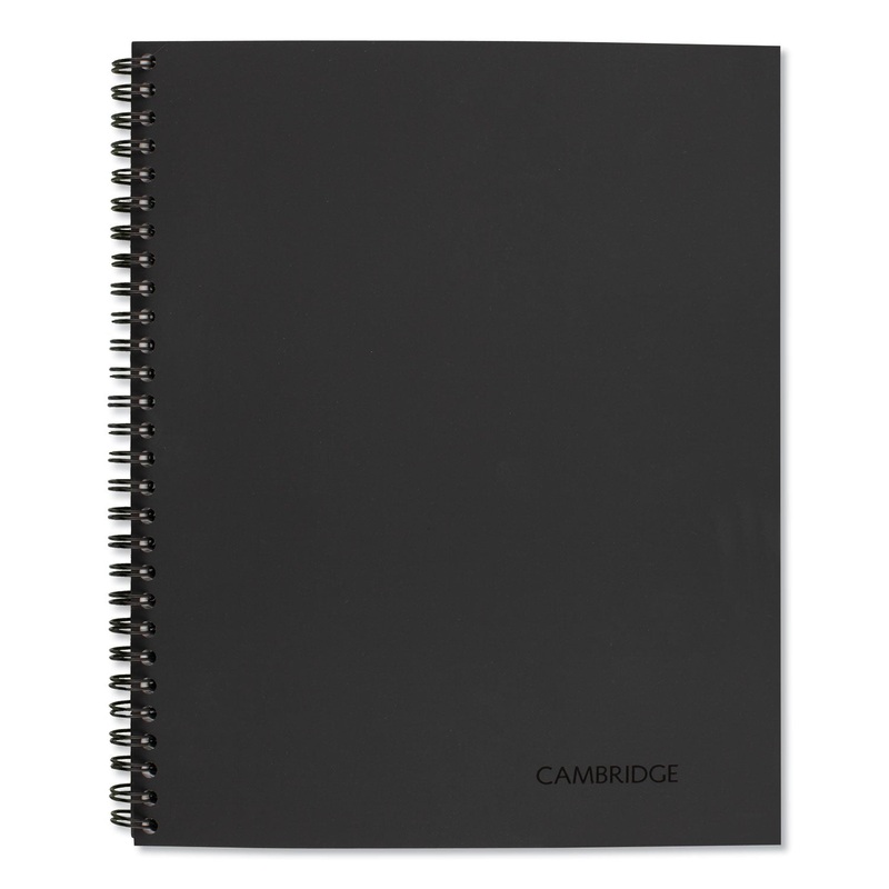 WIREBOUND GUIDED BUSINESS NOTEBOOK, QUICKNOTES, DARK GRAY, 11 X 8.5, 80 SHEETS