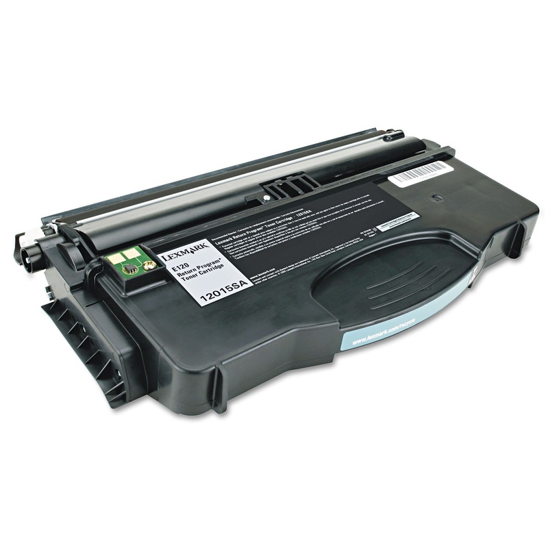 12015SA (E120) RETURN PROGRAM TONER, 2000 PAGE-YIELD, BLACK